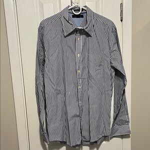 Tommy Hilfiger Black and White Striped Shirt